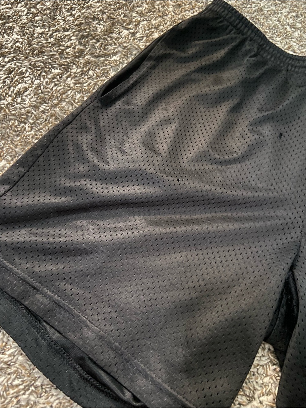 STARTER Men's Black Athletic Mesh Shorts - Picture 2 of 13